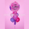 Globo Burbuja personalizada con 6 globos latéx