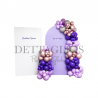 Back de globos con girnalda de globos y coroplast para firmas