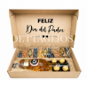 Obsequio en caja con botanas seleccionadas y licor 43