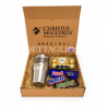 Obsequio en caja personalizada con Termo, ferreros y chocolates