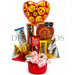 Diseño de dulces con globo de 14 pulgadas