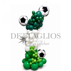 Increíble columna orgánica con temática futbolera
