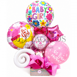Diseño de globos con 4 metálicos
