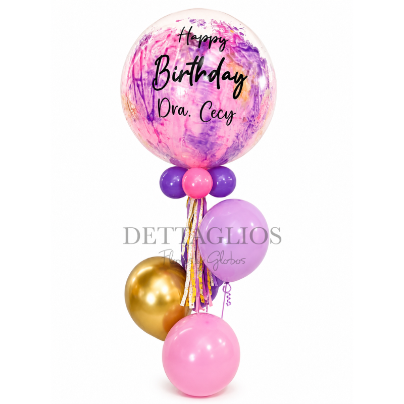 Burbuja con Globos de Latex